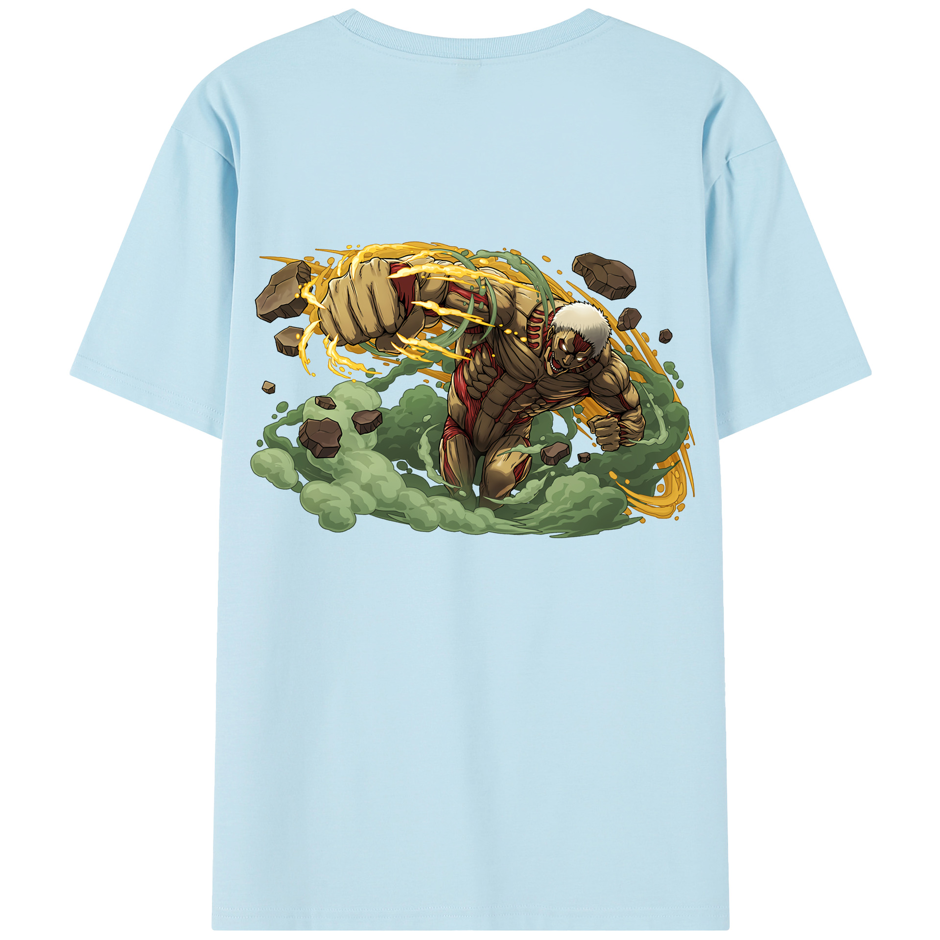 （画像用） 進撃の巨人 Attack on Titan 綿100％半袖Tシャツ（背面プリント）